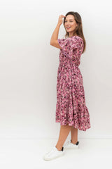 Fuchsia Paisley Dress